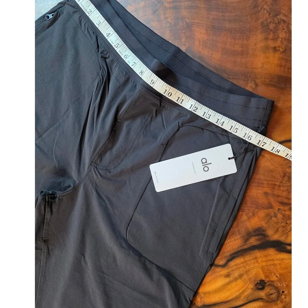 Alo Yoga Mens Co-Op Pant Black Activewear Joggers Atheleisure Gym